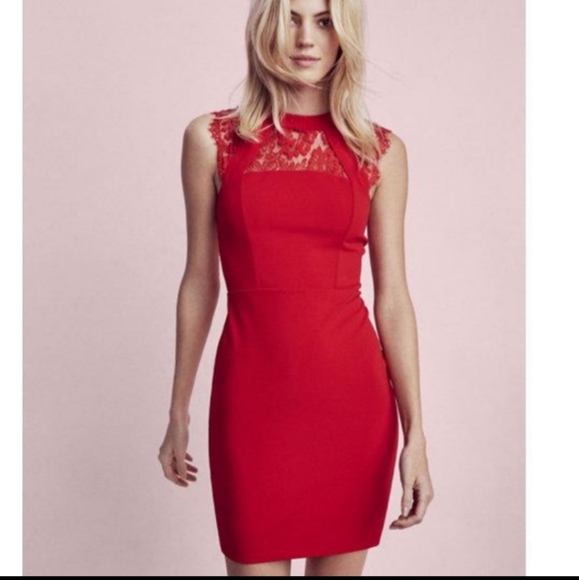 Express Dresses & Skirts - Express Red Lace Dress